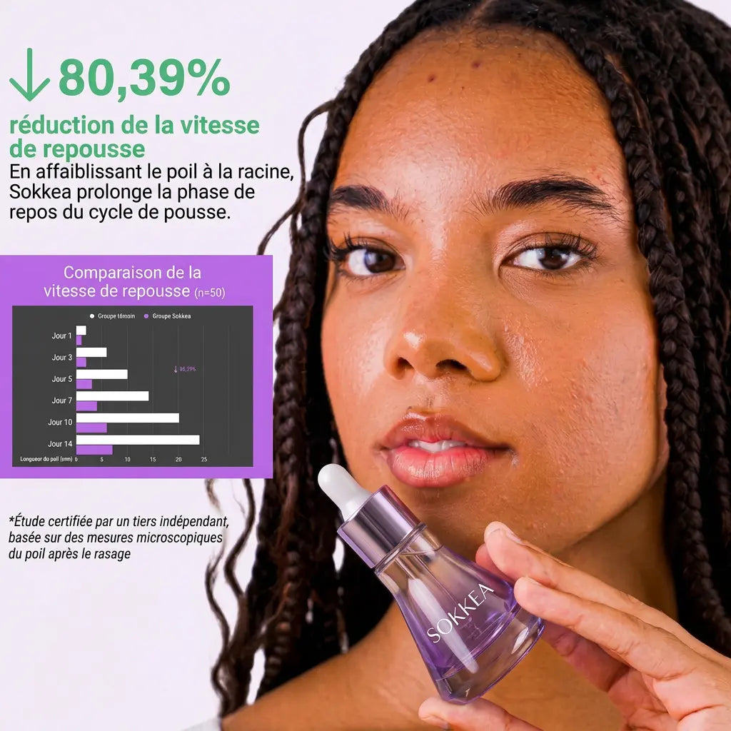 Serum végétale ralentisseur de pousse