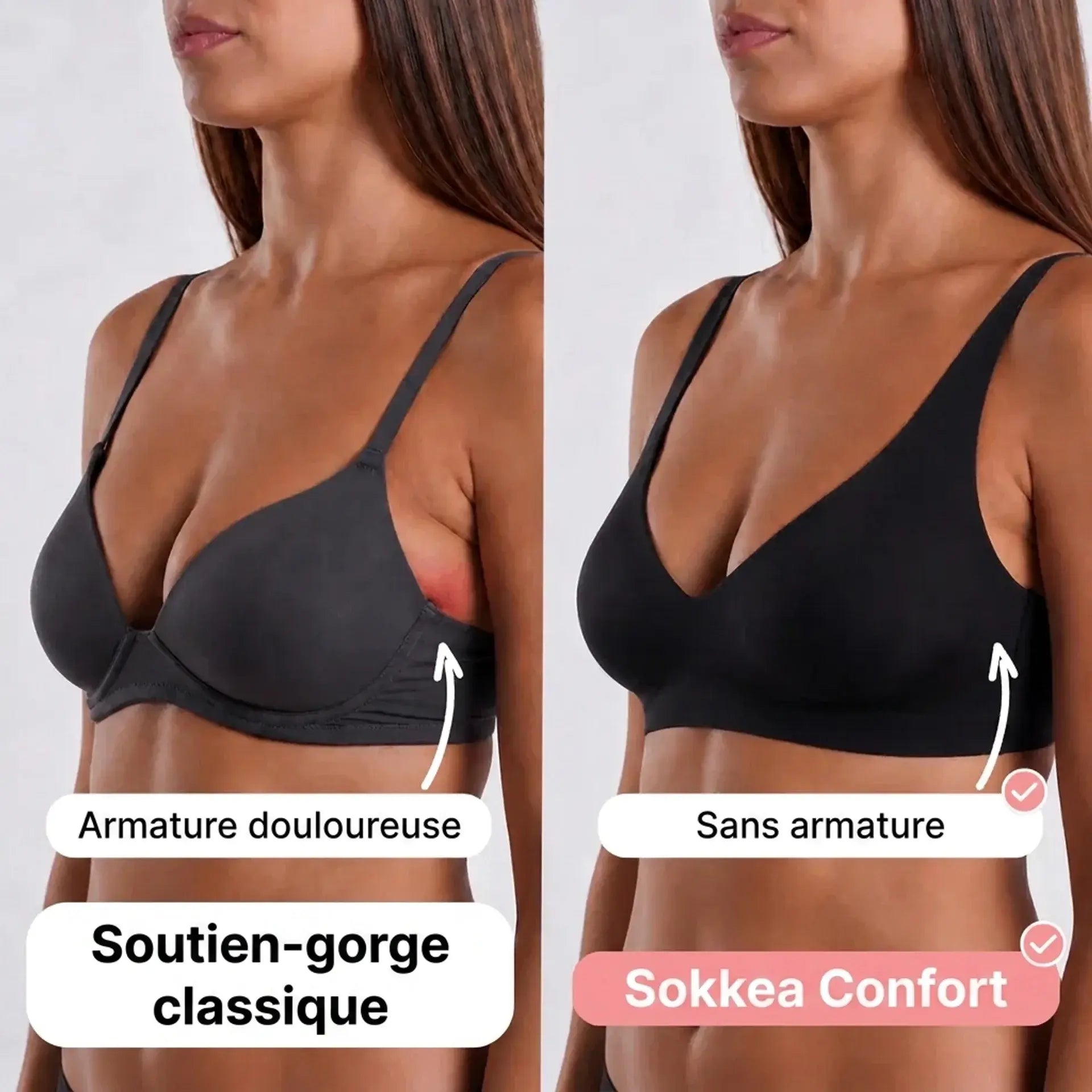 Soutien-gorge Confort sans coutures ni armatures