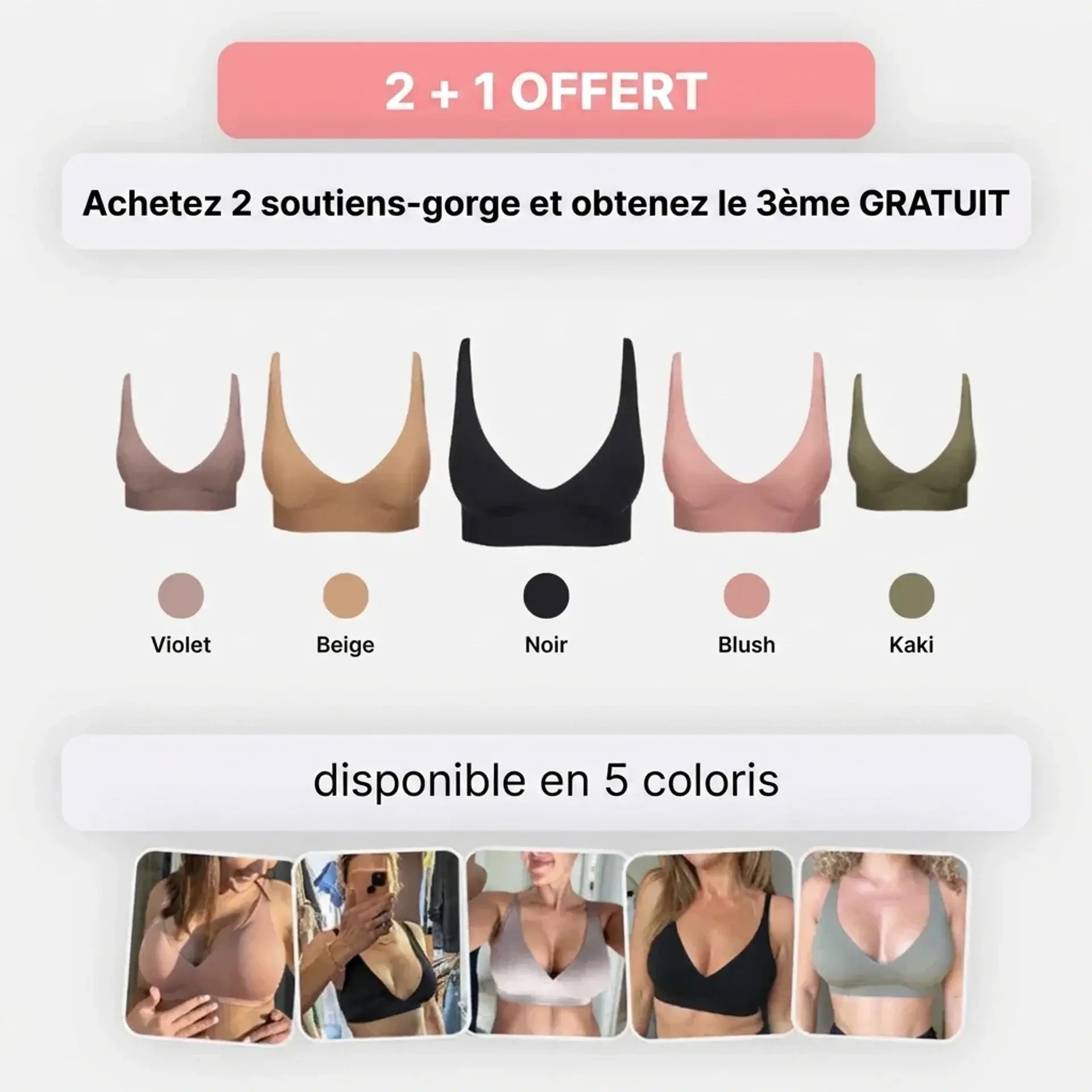Soutien-gorge Confort sans coutures ni armatures